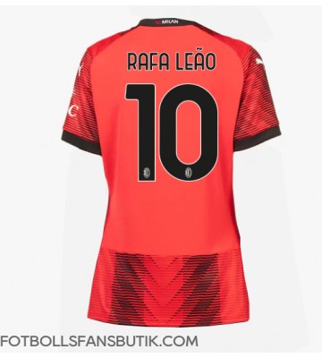 AC Milan Rafael Leao #10 Replika Hemmatröja Damer 2023-24 Kortärmad